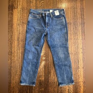 J.Crew mid rise 9” vintage slim straight jean size 29 petite